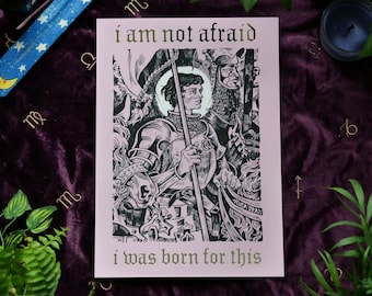 Joan of Arc Foiled Print