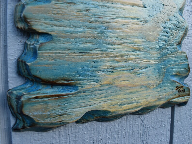 BEACH DECOR WOOD Wall Art Ocean Art Coastal Wall Art Lake Etsy