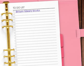Printable To Do List | Planner Inserts | Productiving Planning | Planner Pages | Minimalist Planning | Instant Download | Printable PDF