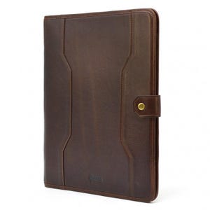 Cartella portadocumenti in pelle personalizzata A5 e A4, organizer con cinturino, regalo per avvocato, organizer per documenti, regalo per membro del consiglio di amministrazione