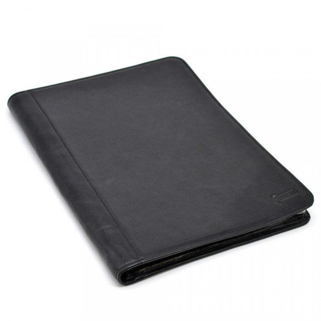 Officient Folder Personalized Leather A4 Document Folder, Business Organizer With Zipper ...