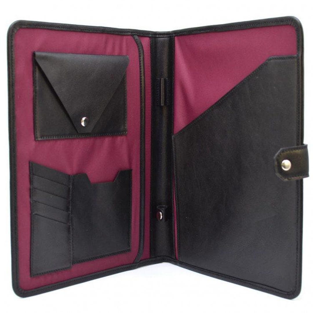Leather File Folder, Teacher Holder A4 Documents, Board Member Gift ...