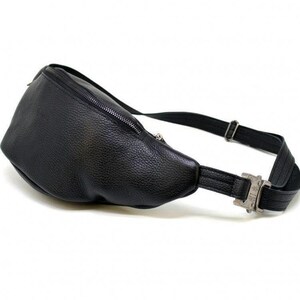 Belt bag, black banana leather flotar, TARWA FA-3036-3md
