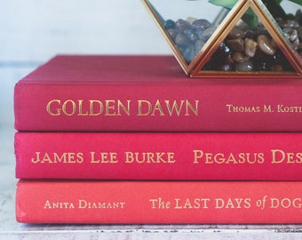 Red Book Bundle: Modern Home Decor, Curated Bookshelf Styling