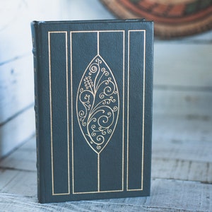 A Rifleman Went to War by Herbert McBride The Firearms Classics Library Special Edition Leather Book in Navy Blue and Gold Decorative Book