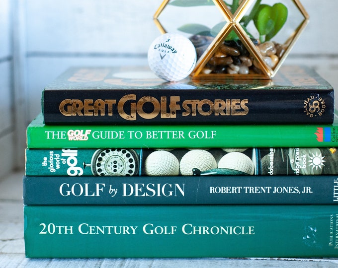 GOLF Books Collection Set of 5, Book Collection About Golfing, Golfer