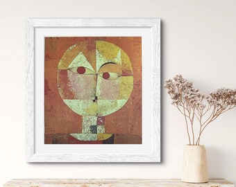 Vintage 1950s Klee “Senecio” Swiss Art Print Vintage 1950s Klee “Senecio” Swiss Art Print