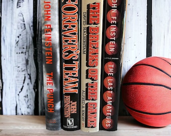 Basketball Books Set, Book Collection About Basketball, Sports Room Decor, Basketball Themed Room, Basketball Shelf Decoration or Room Decor