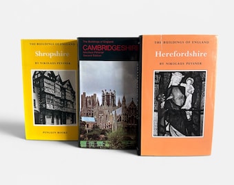 Die Gebäude von England, alte Architektur, Pinguin-Bücher, Shropshire, Cambridgeshire, Herefordshire