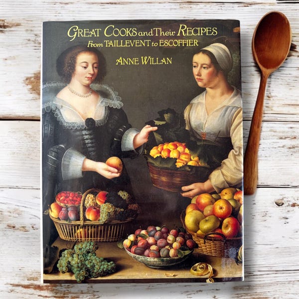 Signed Vintage Cookbook, Anne Willan, Culinary History, Fruit Art Decor