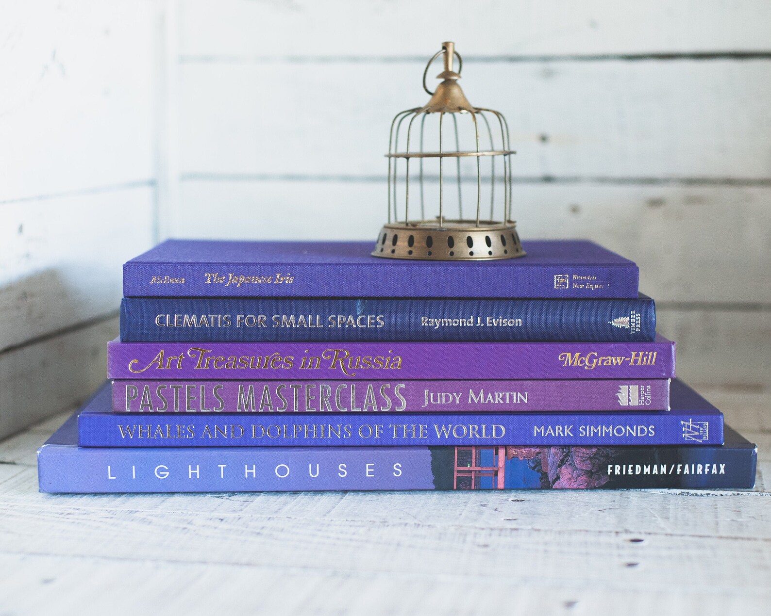 PURPLE Large Coffee Table Books Stack Books in Shades of Etsy