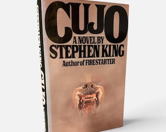 Cujo by Stephen King Copyright 1981, First Edition Second Printing, Stephen King Fan Gift, Classic Horror Collectible