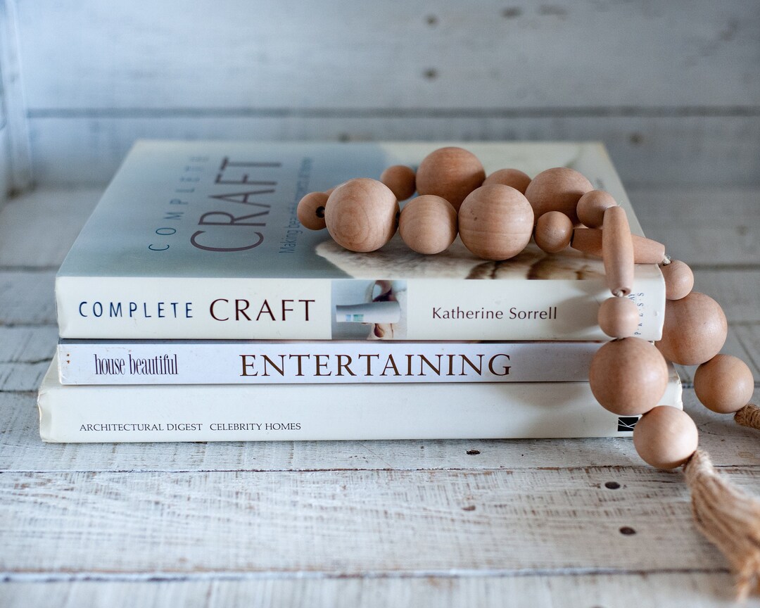 White and Offwhite Coffee Table Decorator Books Large Books Etsy