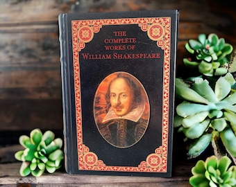 The Complete Works of William Shakespeare Barnes and Noble Book Copyright 1994, Decorative Cover, Vintage Collector's Books