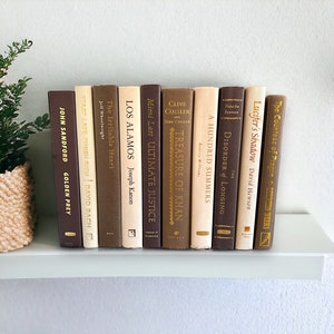 Brown and Beige Books, Home Staging Books, Coffee and Cream Books