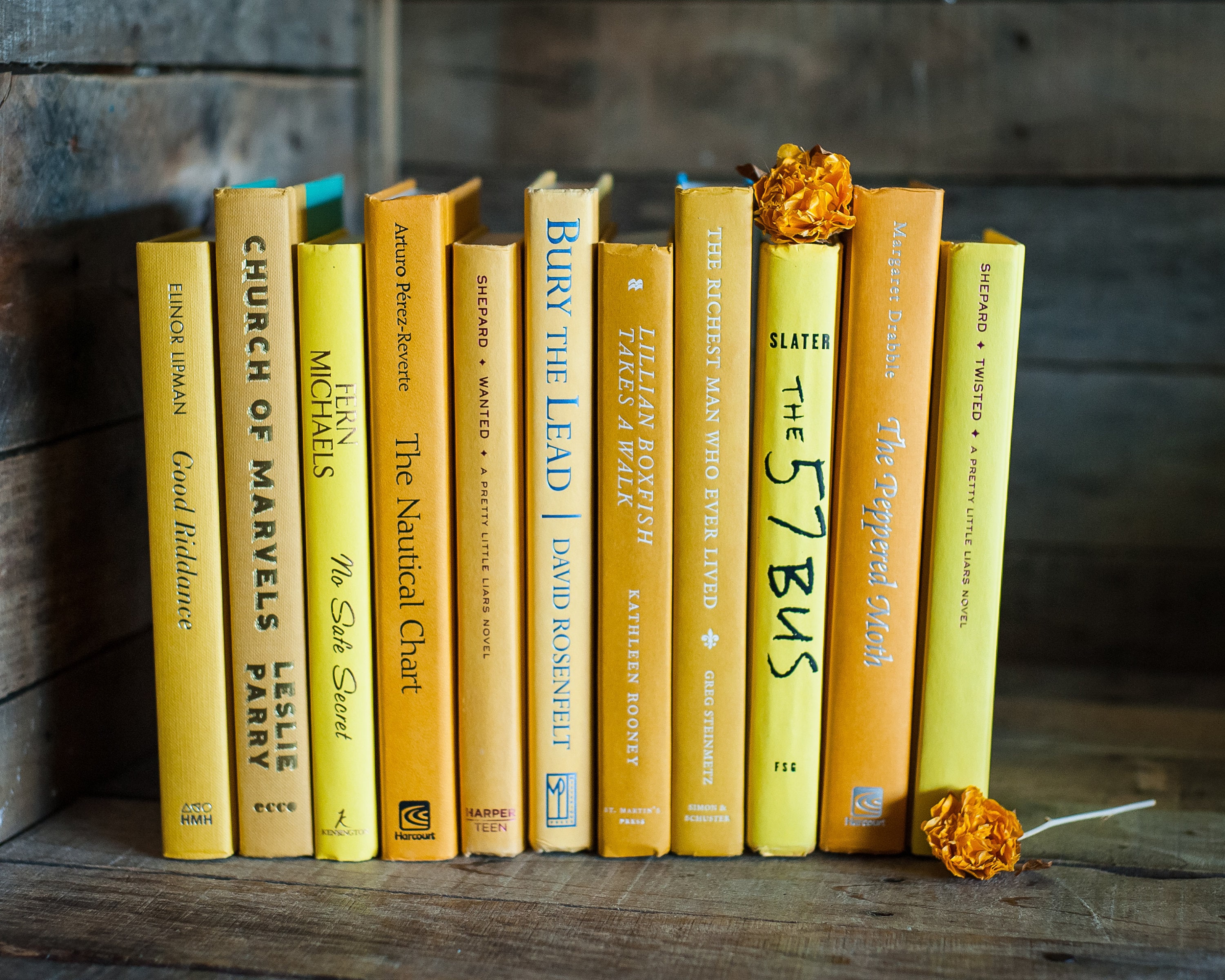 YELLOW Book Collection Set of 11 Books by The Foot in Shades | Etsy
