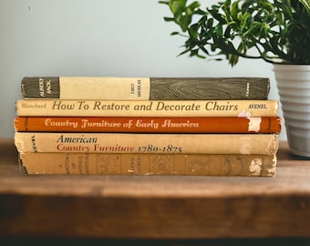 Vintage Furniture Books: Shabby Antique Decor, 1950s-1960s Set