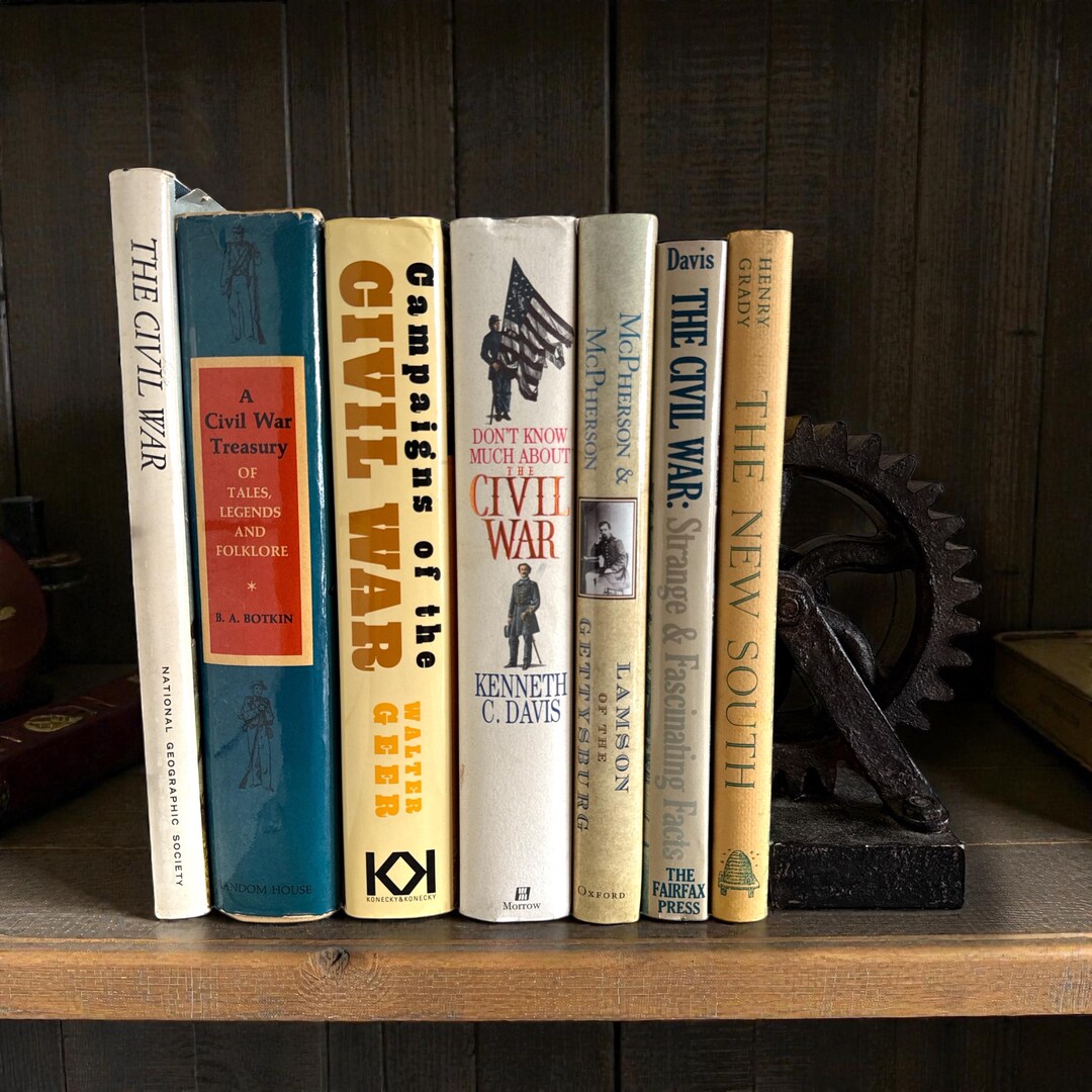 Vintage Civil War History Book Collection, Set of 7 - Etsy