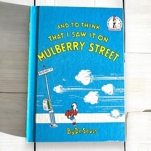 Und zu denken, dass ich es in der Mulberry Street von Dr. Seuss 1964, Vintage Dr. Seuss Buch, Kindersammelbücher, Dr. Seuss Anfängerbücher gesehen habe