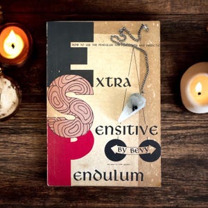 The Extra Sensitive Pendulum by Bevy, Vintage 1972 Fortune Telling Book, Spiritual Book, Occult Book, Rare Metaphysical Book, Pendelum Book
