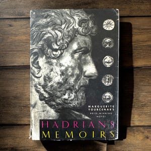 Vintage 1954 Memoirs of Hadrian by Marguerite Yourcenars, Historical Fiction Book, Roman History, Ancient Rome, History Buff Gift