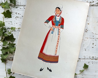 traditional french dress FolkCostume&Embroidery: Overview of the costumes of France, part 1. The North The perfect shirt for any French Patriot on Bastille Day 1939 French Fashion Print: Brittany