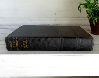 Man the Unkown by Alexis Carrel 1935 Book, Vintage Philosophy and Science Book, Vintage Science and Spiritual Book, Human Nature Book