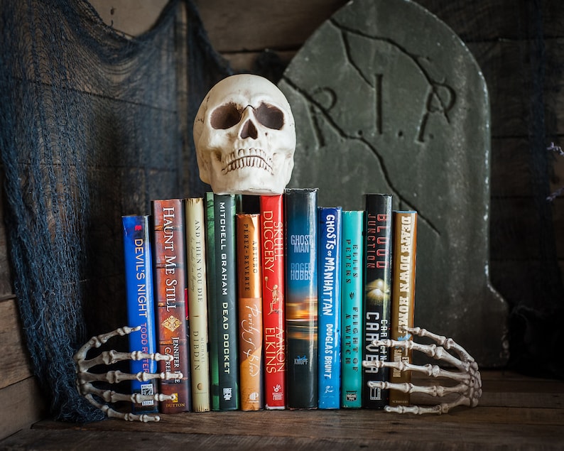 Halloween Book Set of 11 Spooky Scary Titles Books Decorations Etsy