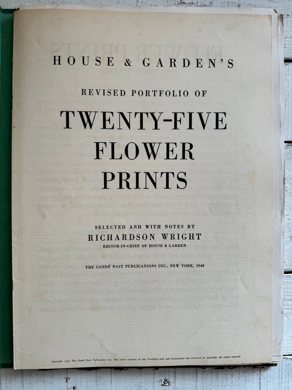 Vintage 1948 Floral Art Prints Vintage 1948 Floral Art Prints