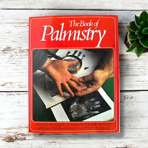 Vintage 1974 The Book of Palmistry by Fred Gettings, Illustrated Guide to Palm Reading, Spiritual Book, Occult Book, Metaphysical Book
