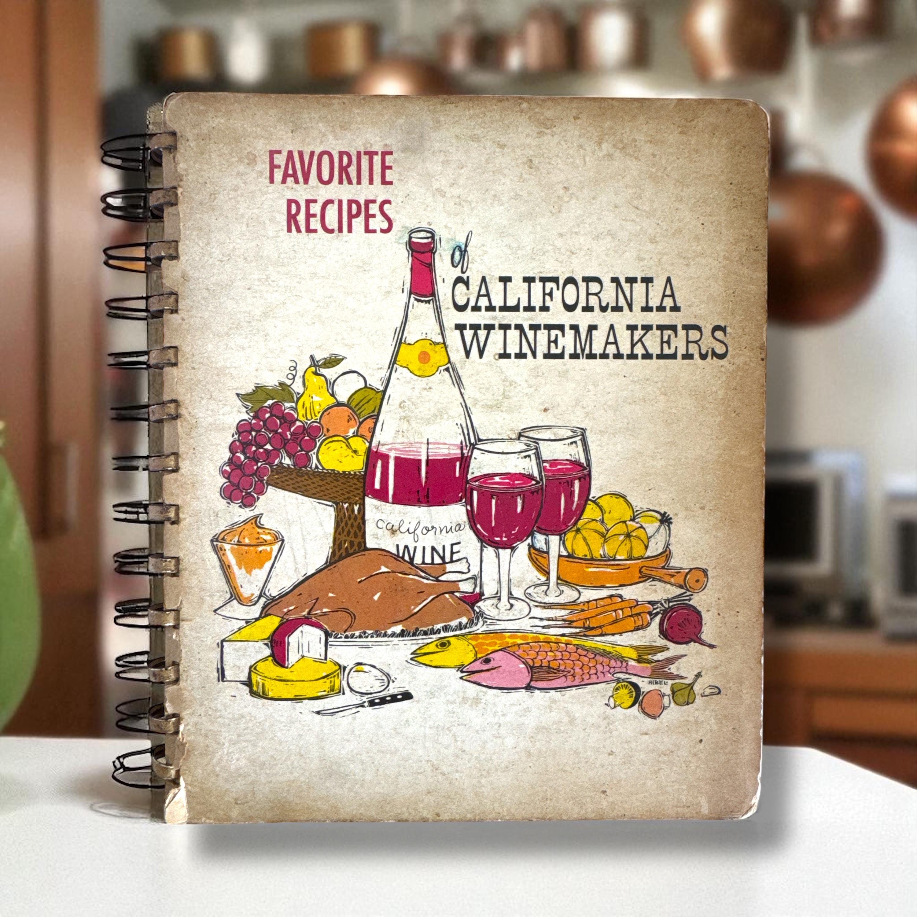ヴィンテージ レシピカードブック FAVORITE RECIPES 1963年 1963年 カリフォルニアワインメーカーズ クックブック：ワインを使った