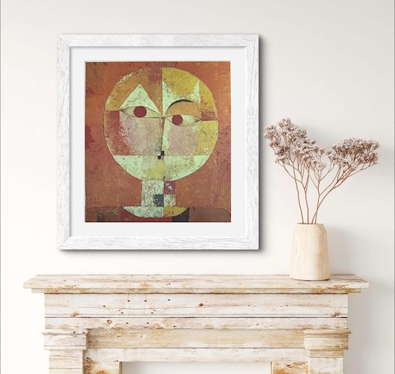 Vintage 1950s Klee “Senecio” Swiss Art Print Vintage 1950s Klee “Senecio” Swiss Art Print