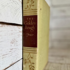 The Golden Bough a Study in Magic and Religion by Sir James George Fraser, Vintage 1951 Hardcover, Spiritual Book, Mystical and Occult Book