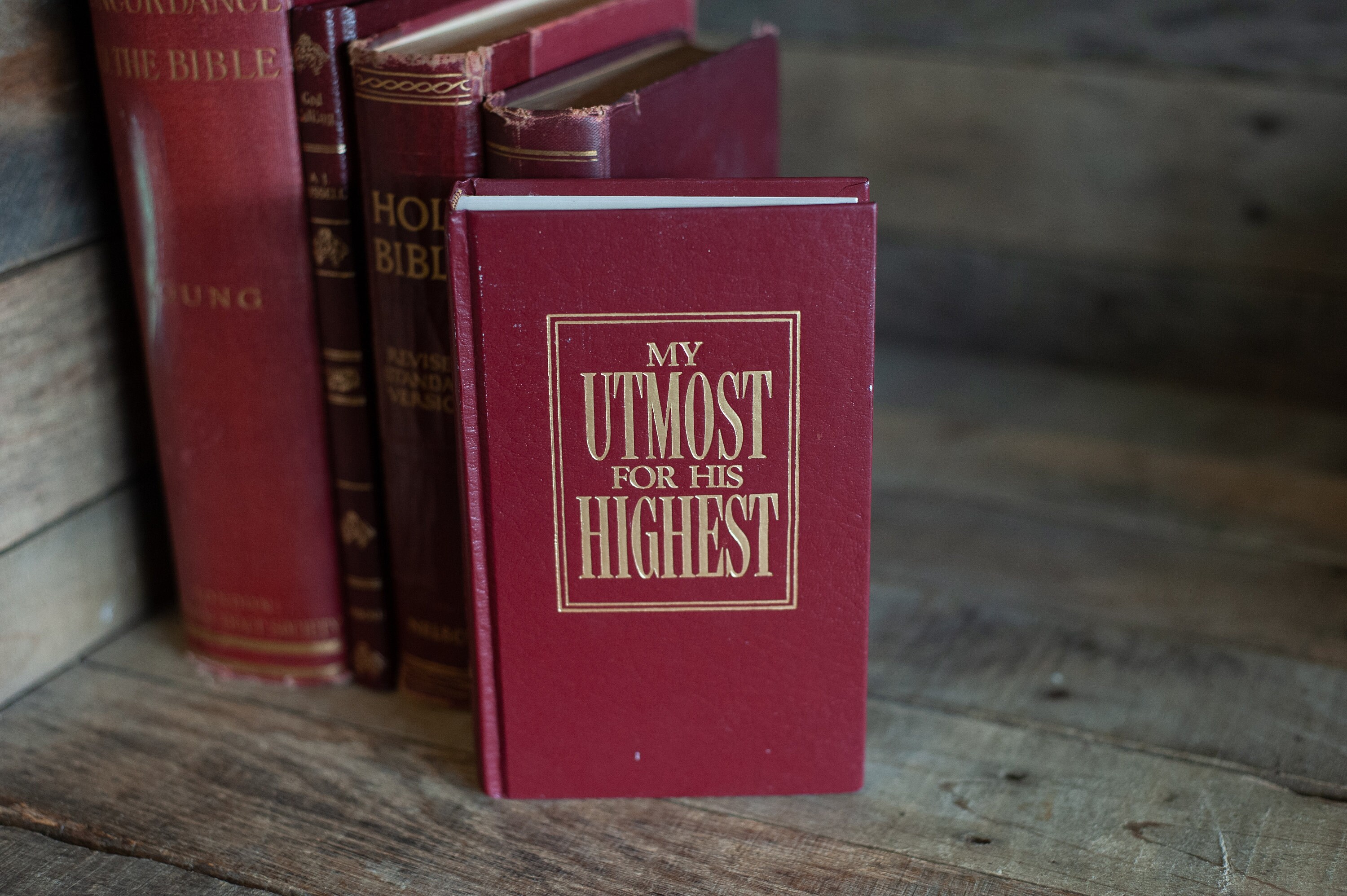 Old Religious Books Shabby Vintage Rustic Religion Book Stack Etsy