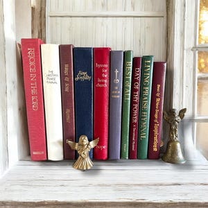 Vintage Hymnal Books Lot, Set of 10 Church Song Book Collection, Praise and Worship Music Hymns, Religious Home Decor, Religious Song Books