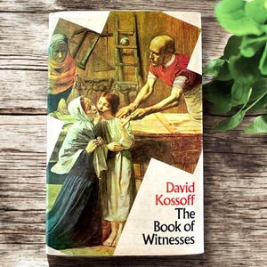 SIGNED 1971 The Book of Witnesses by David Kossoff, Vintage Religious Hardcover Book, Bibilical Stories, Old Testament, Biblical Fiction