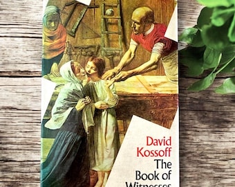 Signed 1971 The Book of Witnesses by David Kossoff: Vintage Hardcover