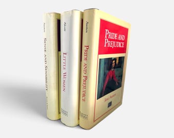 Cofanetto di libri di Jane Austen, libro di Louisa May Alcott, Orgoglio e pregiudizio, Ragione e sentimento, Piccole donne, Classici con copertina rigida di Barnes and Noble