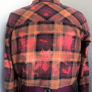 Bat Upcycled Bleached Flannel
