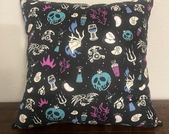 Disney Villains Icons Throw Pillow