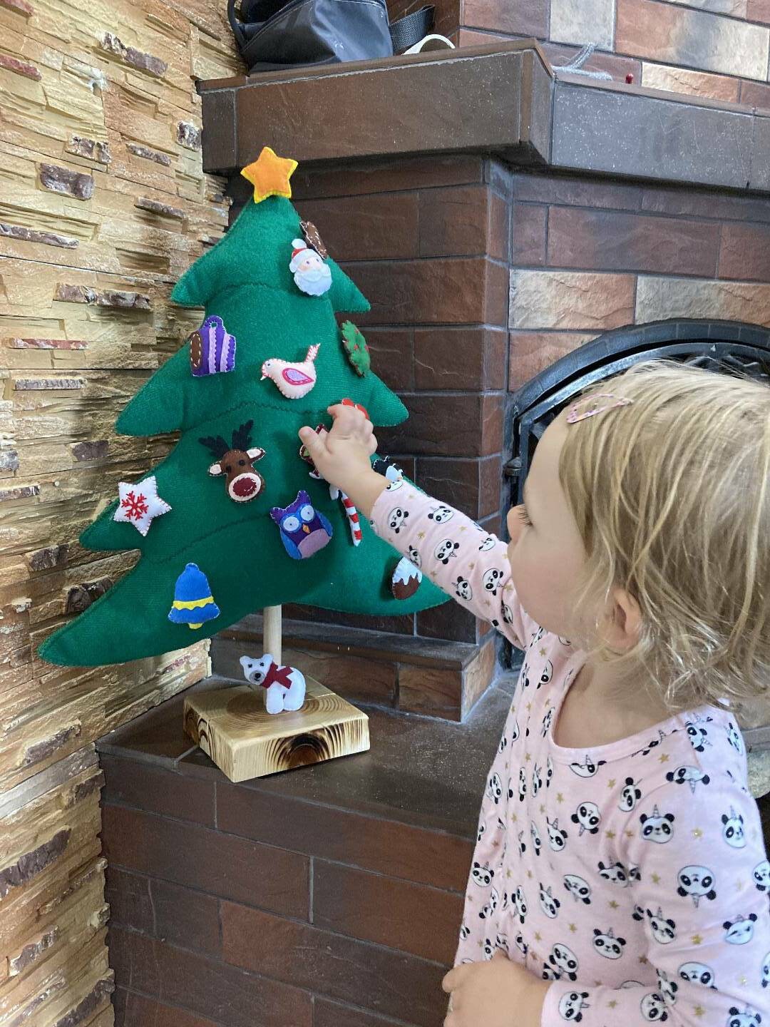 Xmas Tree Tabletop Christmas Tree Artificial Felt Christmas - Etsy