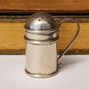 Sterling Silver Sifter Pattern Spice Shaker Antique Edwardian B'ham Circa 1904