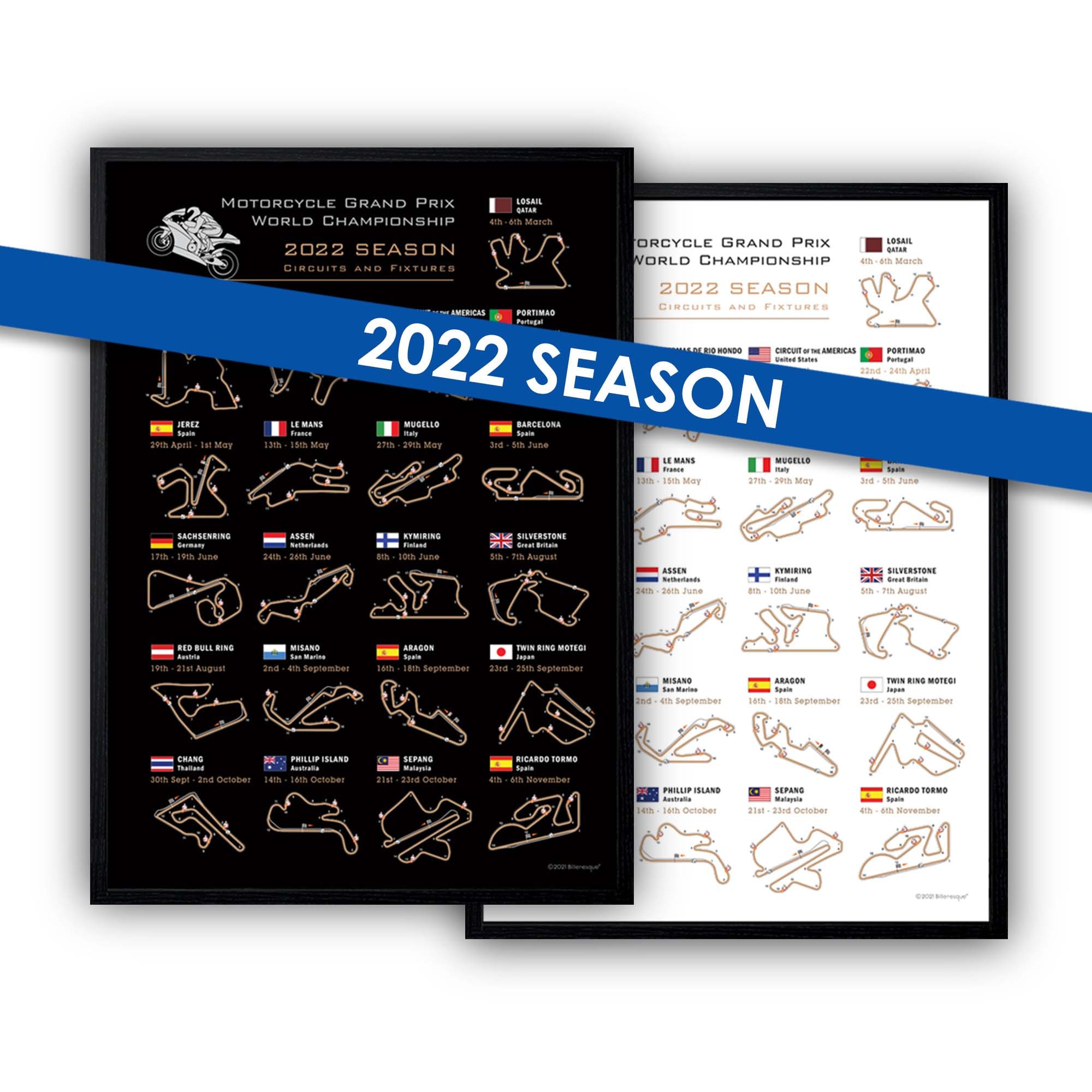 Motogp Calendar 2022 Motogp Poster 2022 Circuit Wall Calendar Fixtures Poster Wall | Etsy