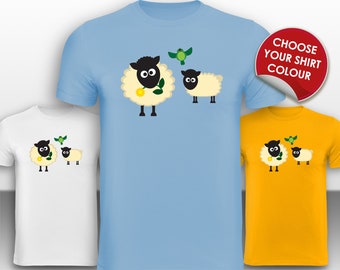 Happy Sheep T-Shirt - Choose your colour - Part of the Farm Yard Collection