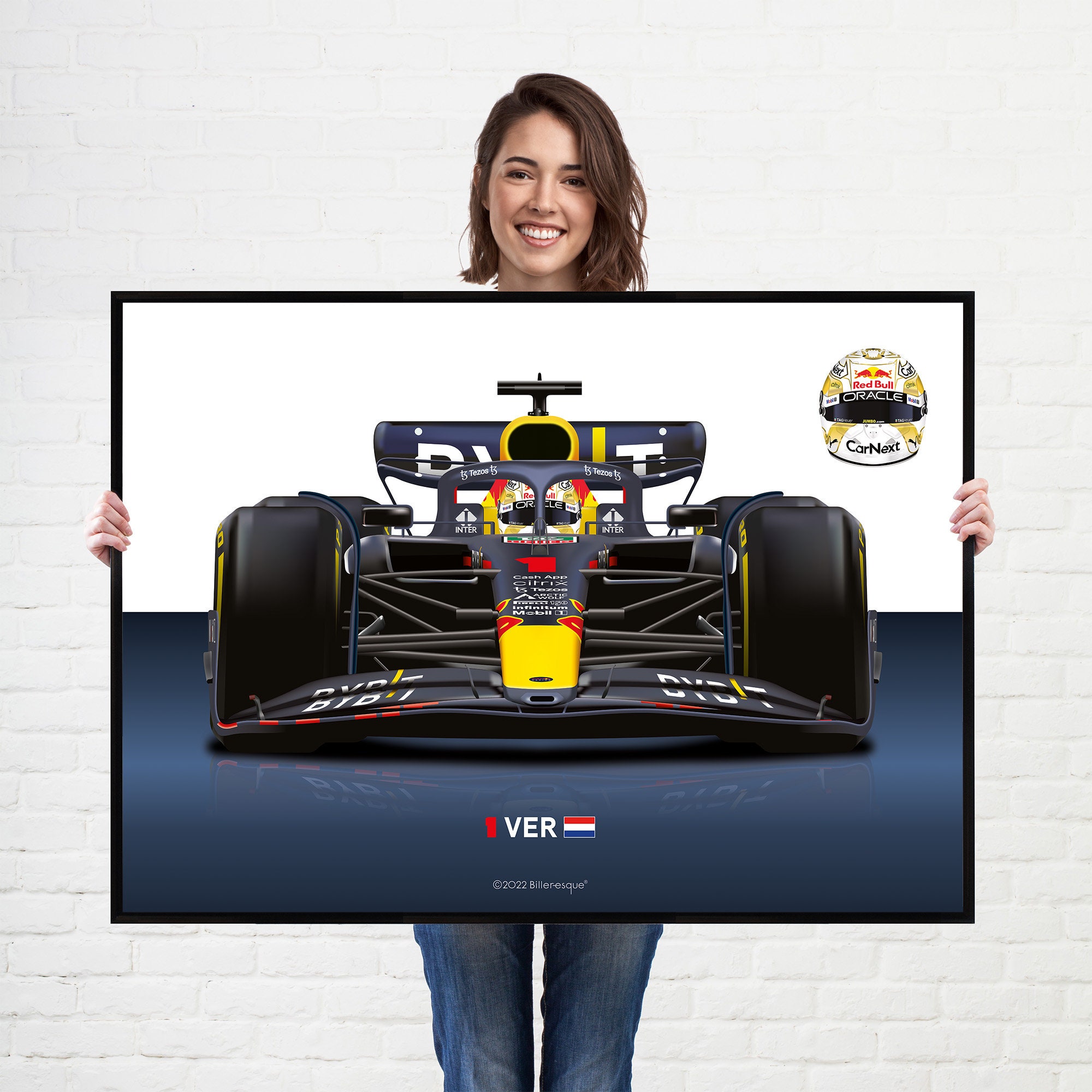 Max Verstappen 22 Formula 1 Red Bull Racing Car F1 Grand Etsy Uk