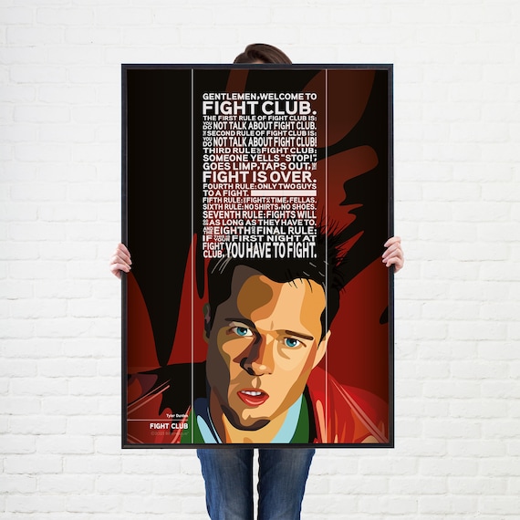 Fight Club Brad Pitt Poster