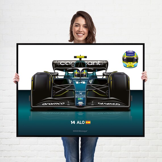Fernando Alonso 2023, Aston Martin Cognizant Formula One Team Poster, Formula 1 Poster
