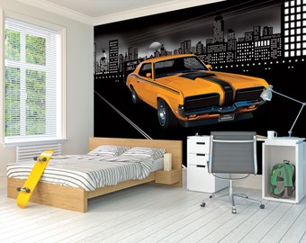 Unique Mercury Cougar Custom Printed Wallpaper: 2.4m high 3m wide and CUSTOM SIZES Available