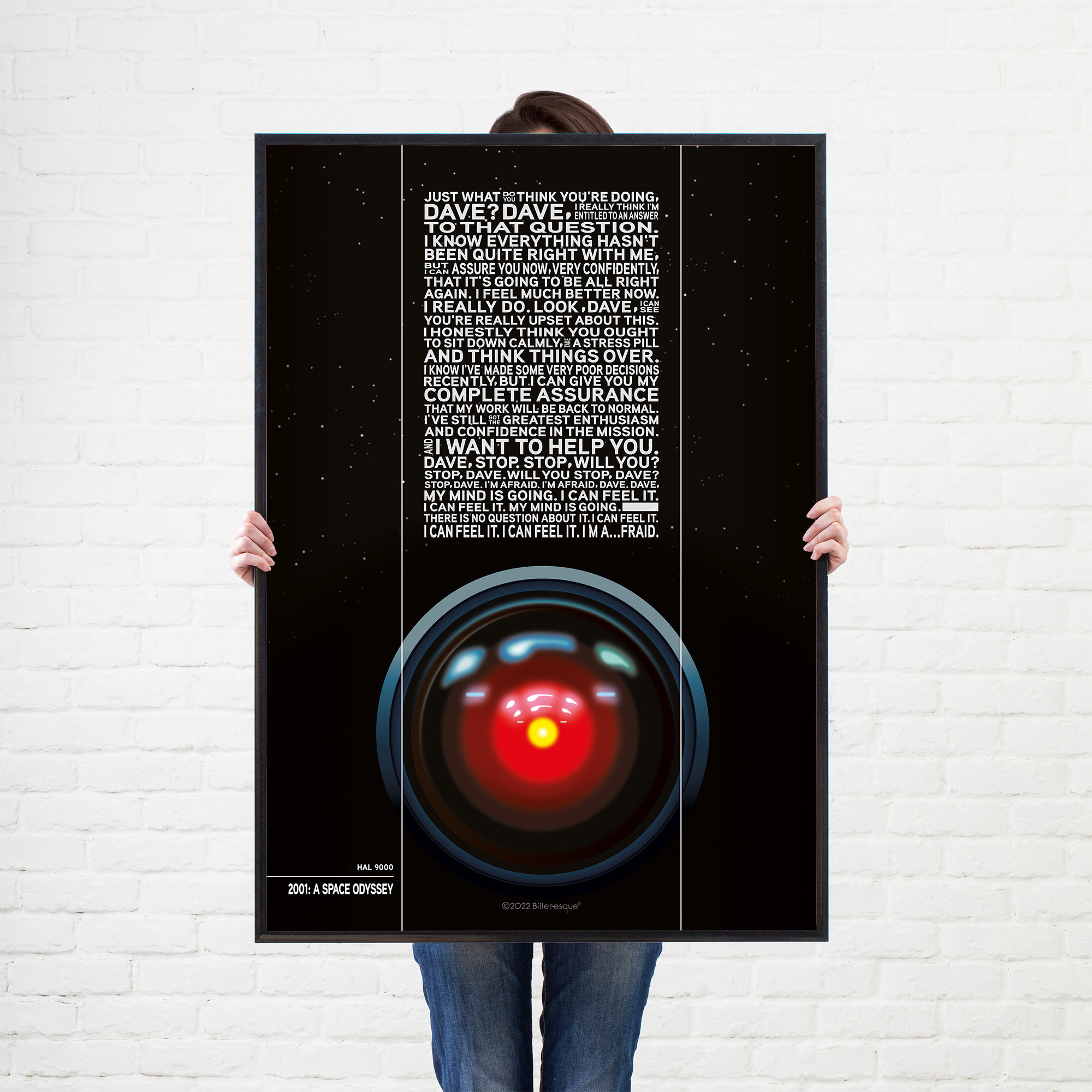 01 A Space Odyssey Movie Poster Hal 9000 Quote Wall Art Etsy 日本