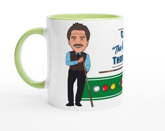 Cliff Thorburn Top 20 Legend - Taza de caricatura - Elige tu color